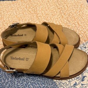 2 for $25 Timberland Clairemont Women's camel Strappy Sandals